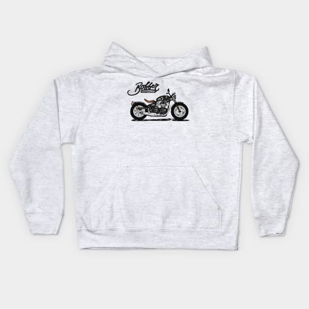 Triumph Bonneville Bobber TFC Kids Hoodie by Hilmay